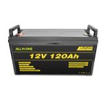 Lifepo4 BMS ლითიუმის ბატარეის პაკეტი 12v 120ah Lifepo4 ლითიუმის იონის ბატარეა 12v
