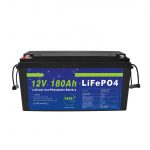 LiFePO4 ლითიუმის ბატარეა 12V 180Ah მზის ენერგიის შესანახი სისტემებისთვის ელექტრო ველოსიპედებისთვის