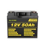 12V 50Ah Rchargeable Deep Cycle Lifepo4 ბატარეის პაკეტი ელექტროენერგეტიკული სისტემისთვის