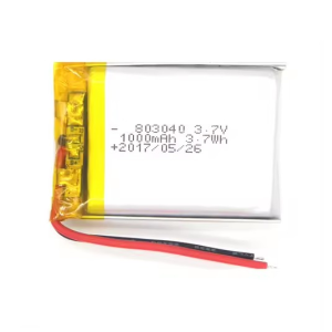 Lipo Battery 803040 3.7V 1000mAh 083040 pcm და მავთულით