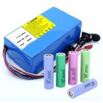 ლითიუმის ბატარეა 18650 48V 12AH 48V 500W ელექტრო ველოსიპედის ბატარეა BMS- ით